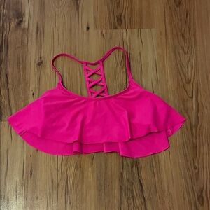 BONGO Hot Pink Ruffle Swim Camisole